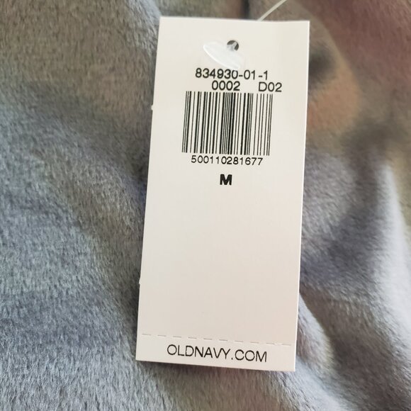 Old Navy Velour Pajama Tank Top, Light Gray, Size M - Picture 4 of 8